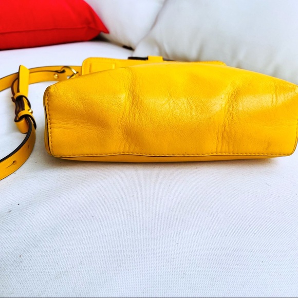 Tory Burch Deep Daffodil Miller Crossbody EUC - Picture 9 of 16